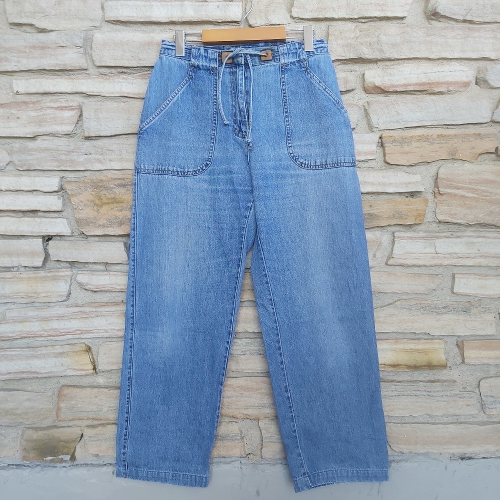 Retro Y2K Carpenter Pocket Style Relaxed Fit Jeans